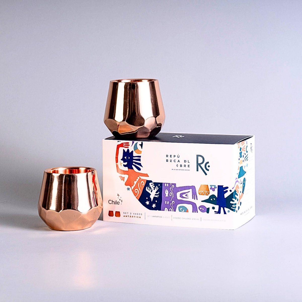 REPUBLICA DEL COBRE - Vaso Cobre Antártica Doble Pared