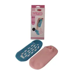 MAXCARE - Calcetin De Gel Hidratante Spa Azul M