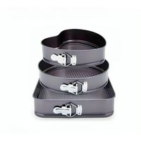 Pack 3 Moldes Diseño Variado Corazon Antiadherente