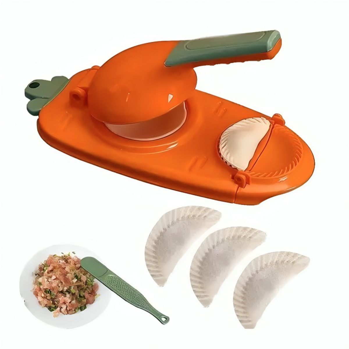 OEM - Set 2 Maquina manual para hacer dumpling empanadas 2 en 1