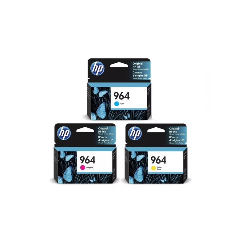 HP - Pack Tintas Hp 964 Cmy Originales 9010 9020