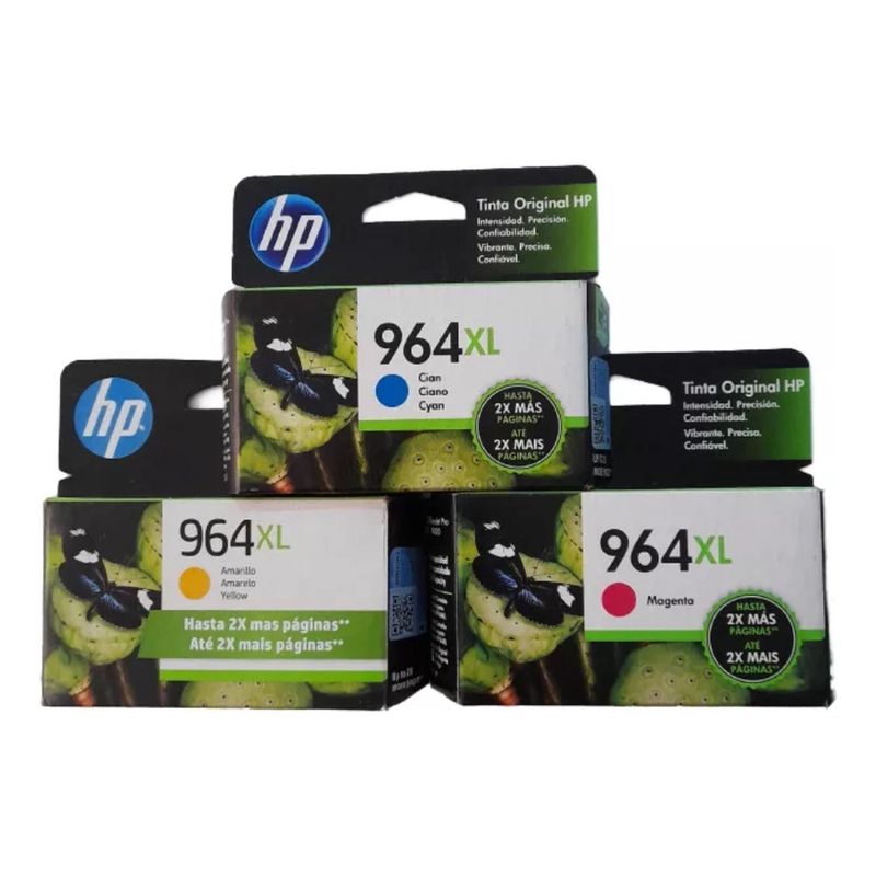 HP - Pack Tintas Hp 964xl Cmy Originales 9010 9020