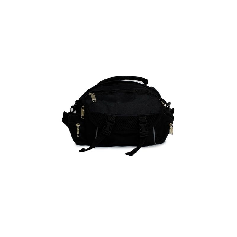 GENERICO - Bolso Banano Grande Trekking Outdoor Negro Lisa Negro Lisa