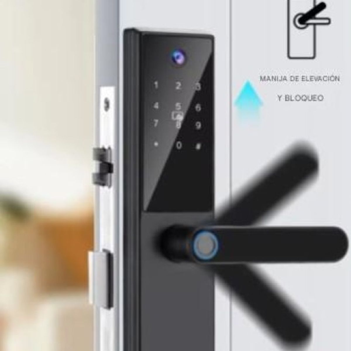 GENERICO - Cerradura Digital LWE6 video timbre THYS Negro mate