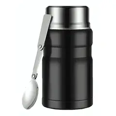 OEM - Termo Comida Acero Inox 750 Ml - NEGRO