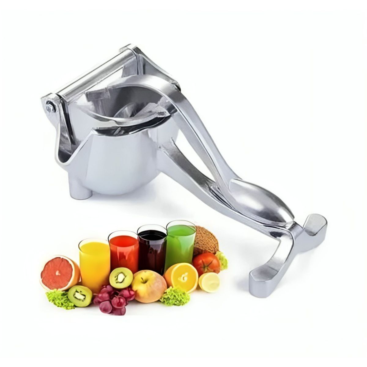 OEM - Exprimidor Saca Jugo Manual Metálico Frutas Naranja