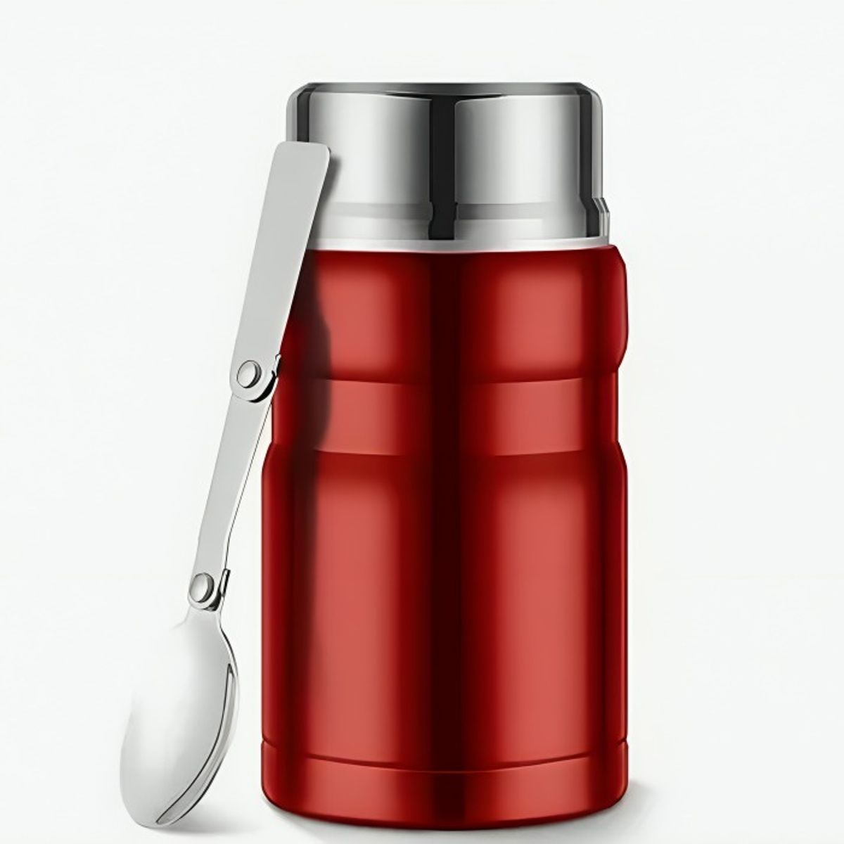 OEM - Termo Comida Acero Inox 750 Ml - ROJO