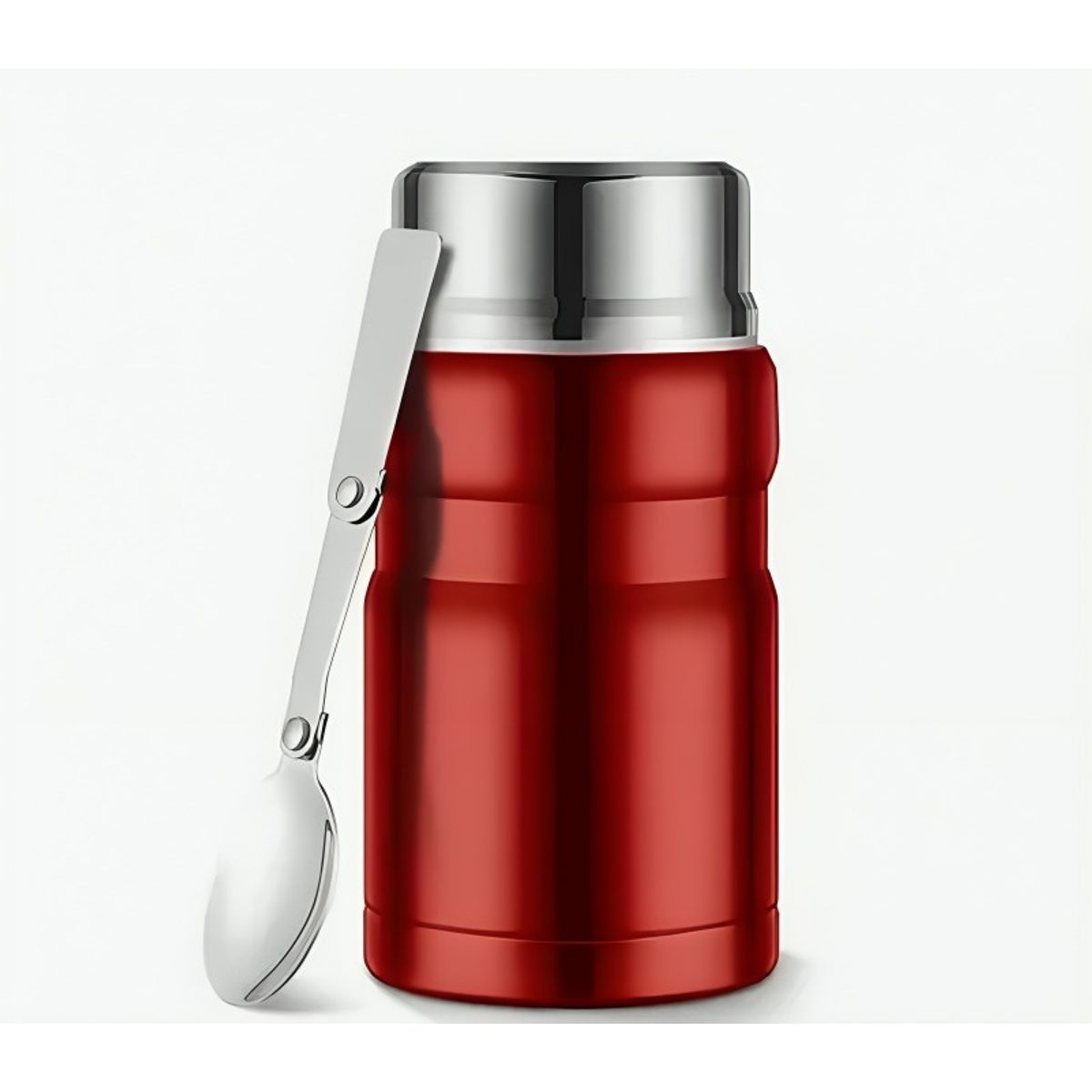 OEM - Termo Comida Acero Inox 750 Ml - ROJO