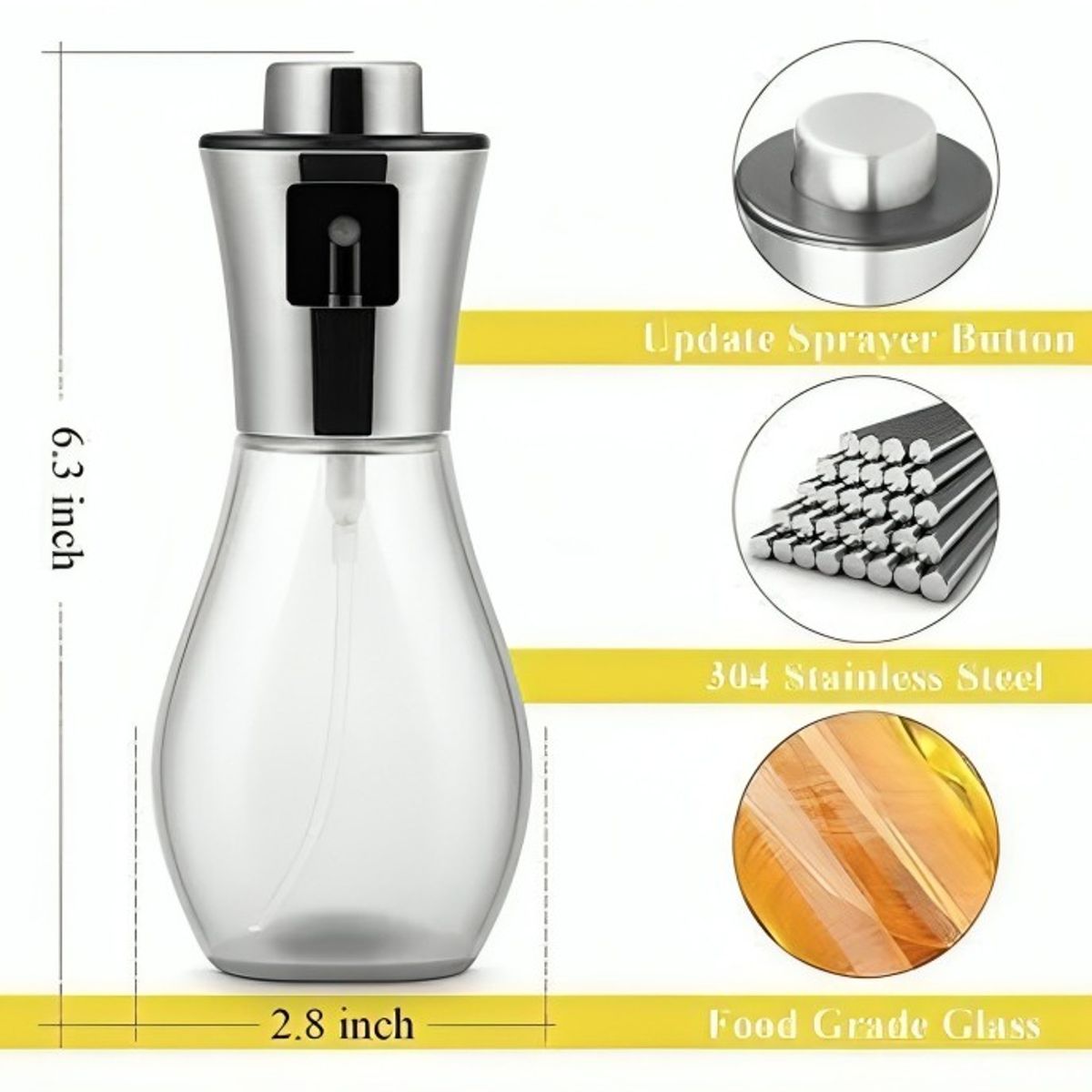 OEM - Dispensador Spray Rociador Aceite Vinagre Botella