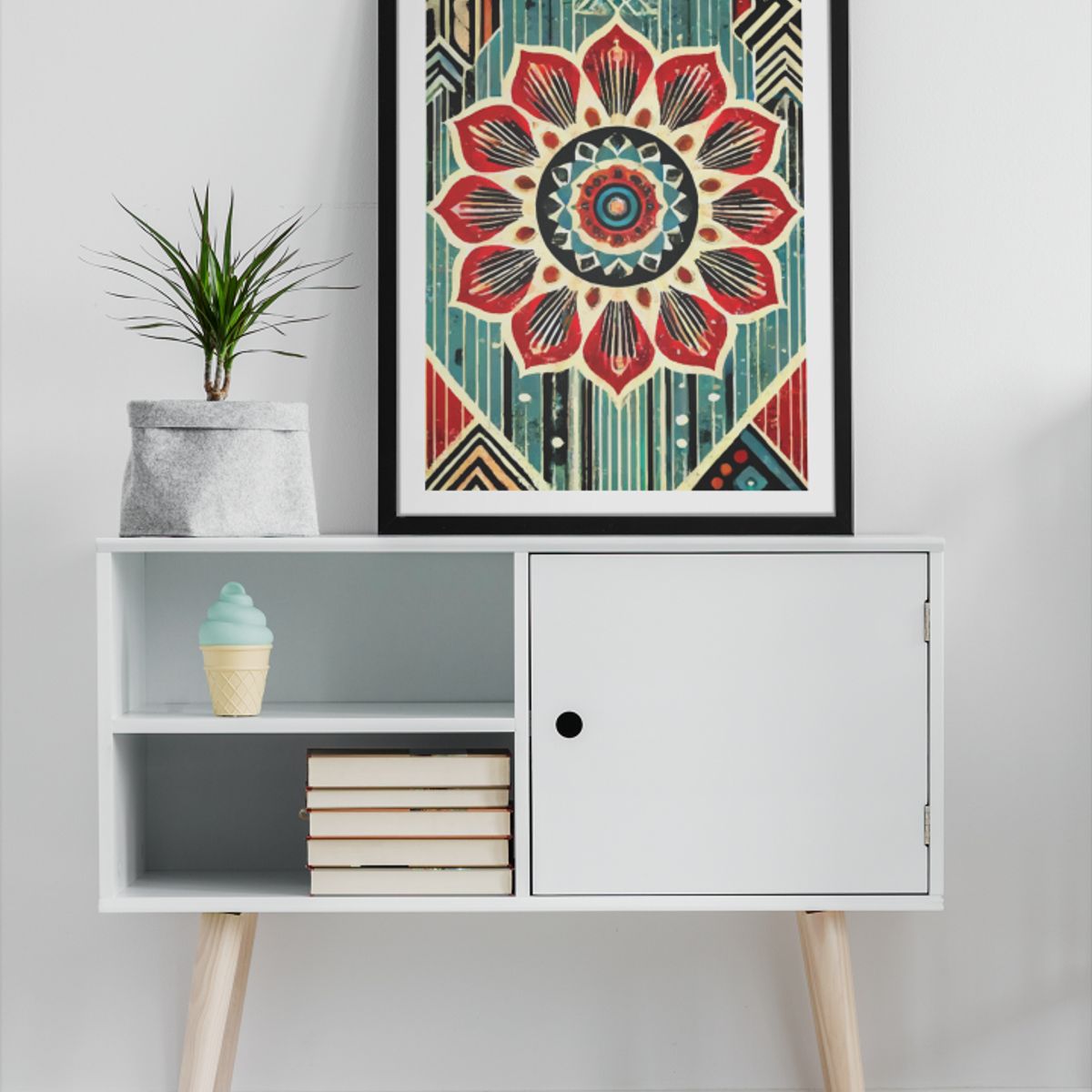 GENERICO - Mandala Bohemia con Colores Vibrantes