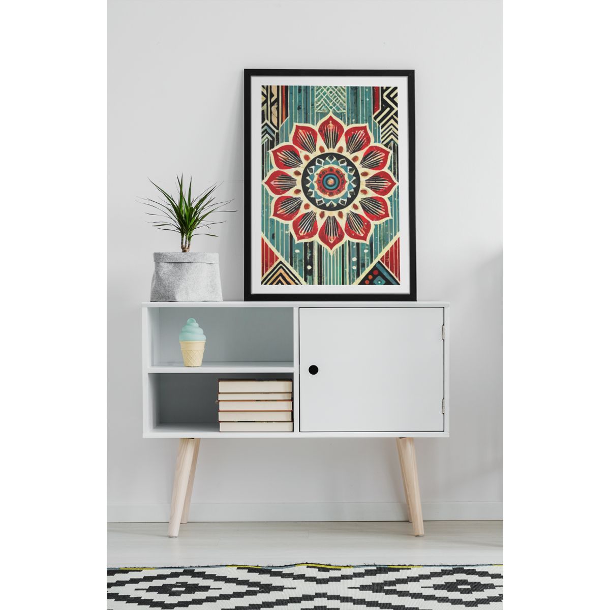 GENERICO - Mandala Bohemia con Colores Vibrantes