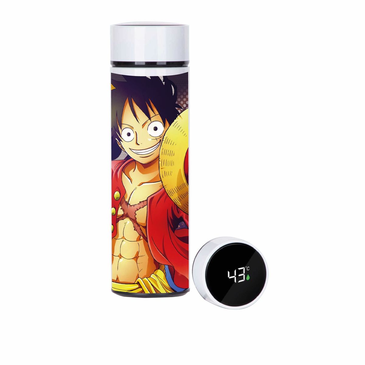 GENERICO - Termo Estampado ONEPIECE LUFFY  450 ml Indicador Led