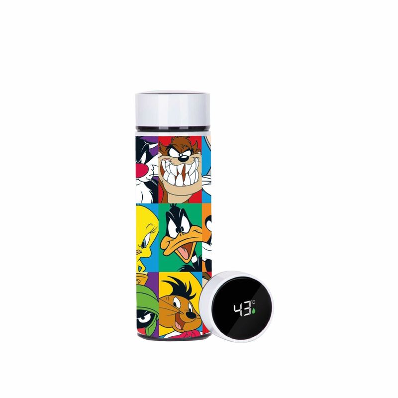 GENERICO - Termo Estampado LOONEY TUNES 450 ml Indicador Led