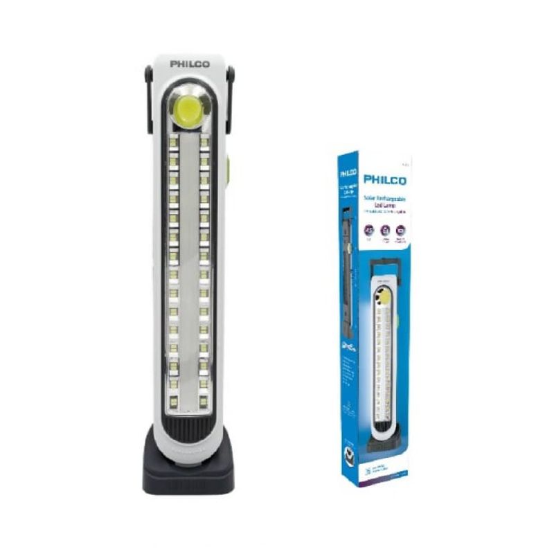 PHILCO - Lampara Luz de Emergencia Philco Led Solar Recargable