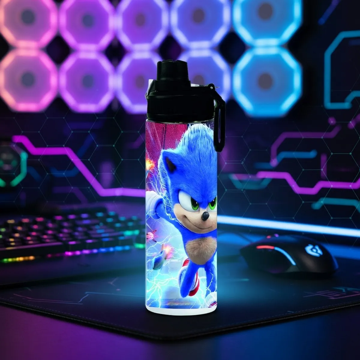 GENERICO - BOTELLA  SONIC ERIZO ALUMINIO 750 ML