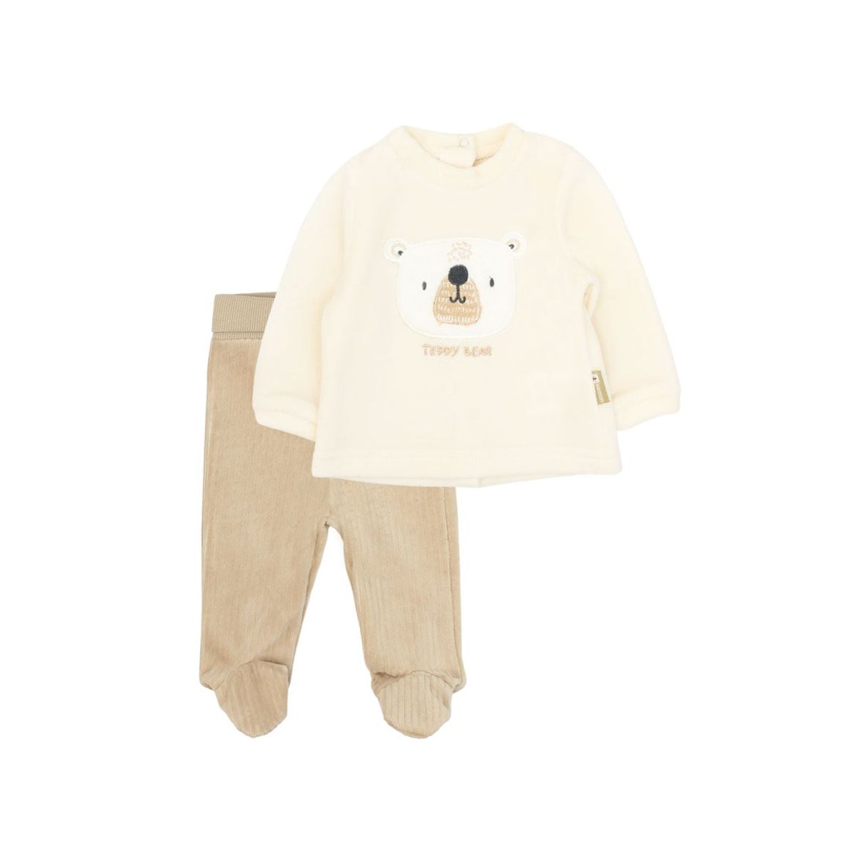 FICCUS - Conjunto Bebé Niño Bear Beige