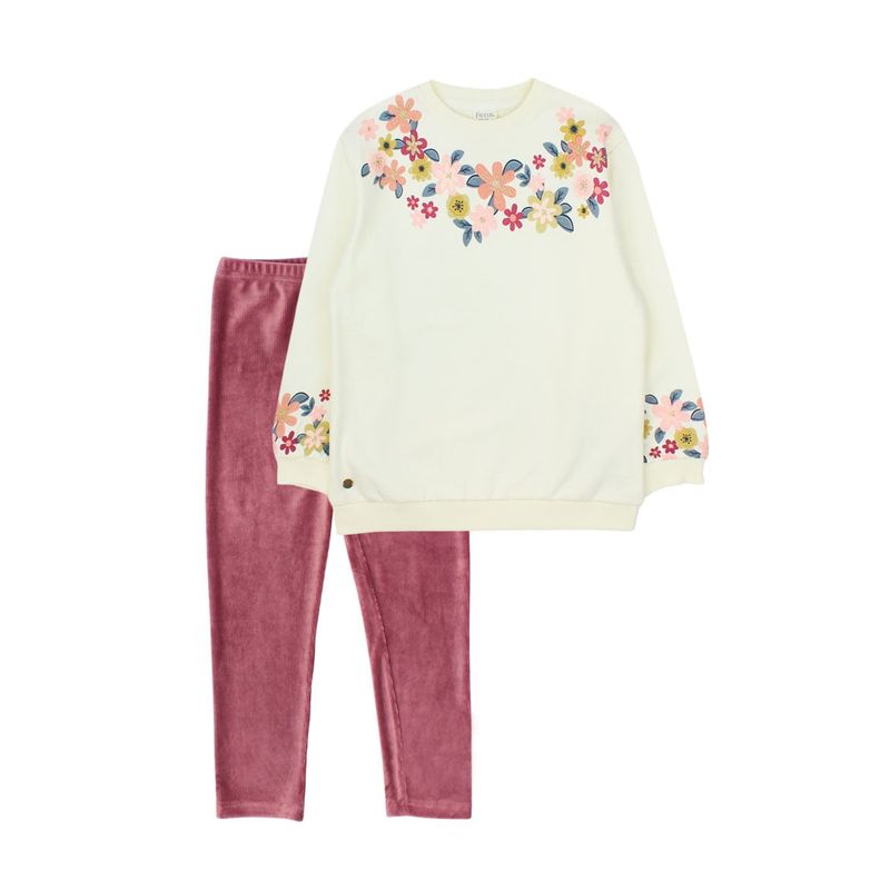 FICCUS - Conjunto Kids Niña Foresta Blanco