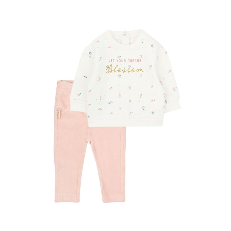 FICCUS - Conjunto Bebé Niña Garden Blanco