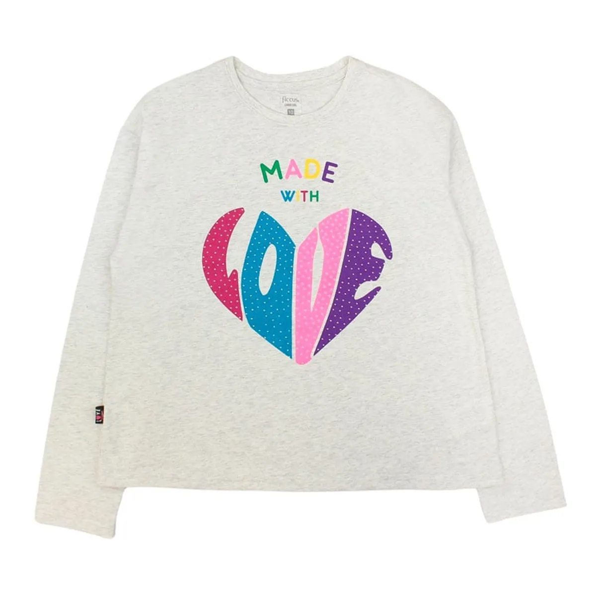 FICCUS - Polera Junior Niña Move Gris
