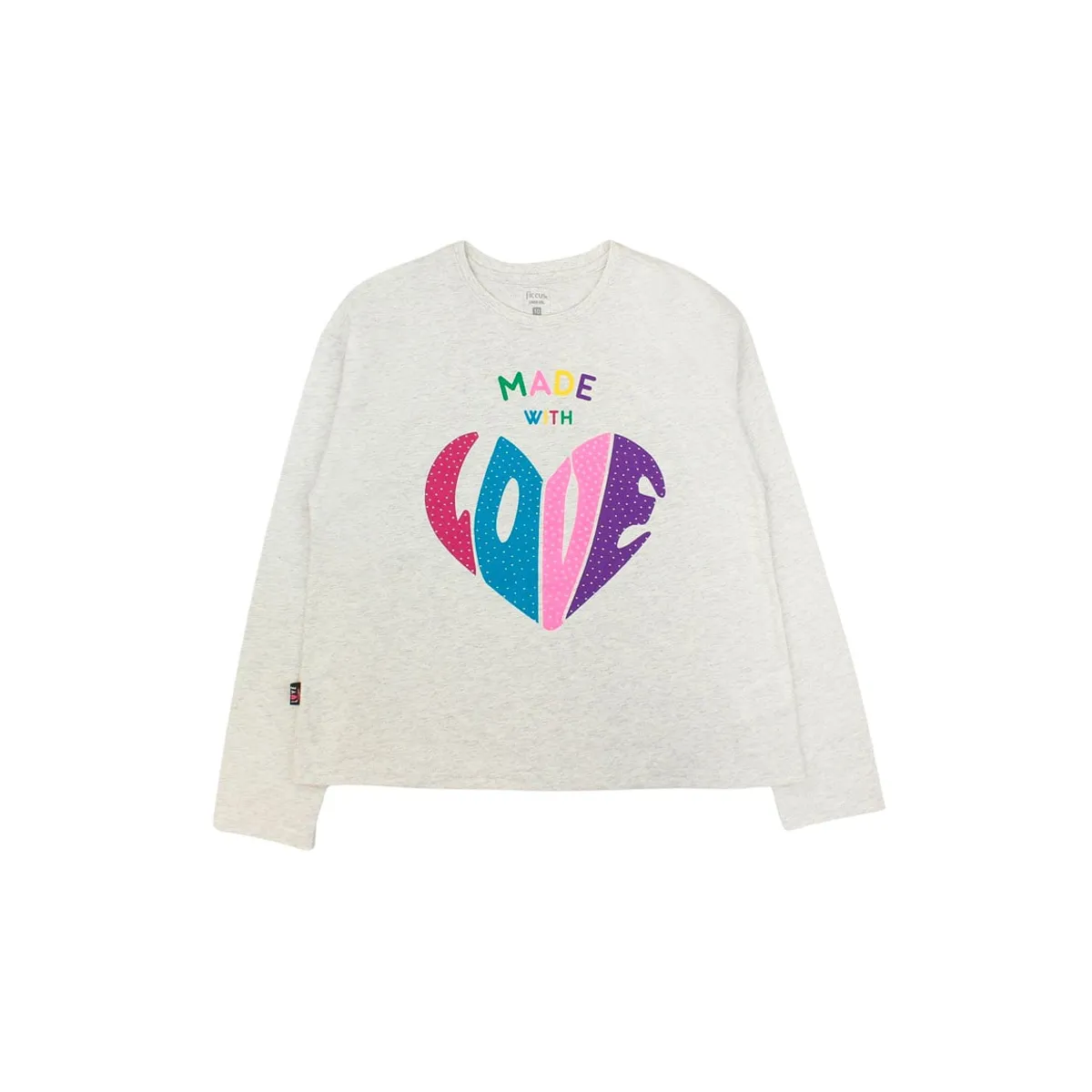 FICCUS - Polera Junior Niña Move Gris