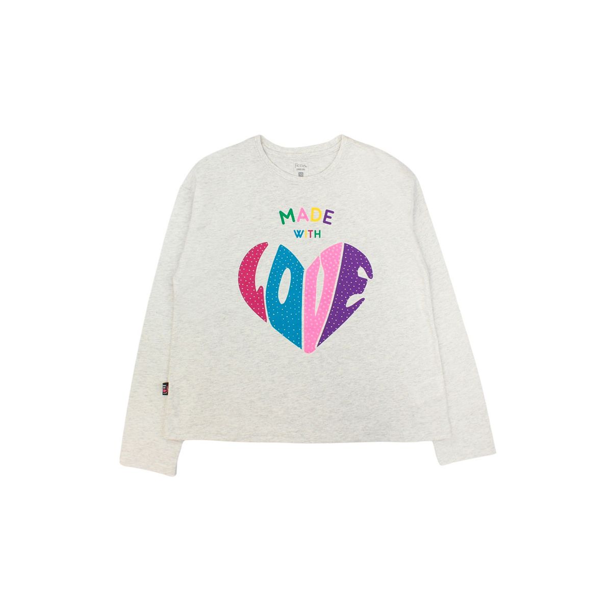 FICCUS - Polera Junior Niña Move Gris