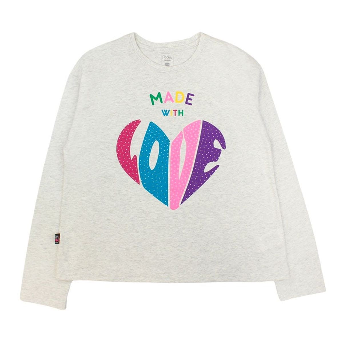 FICCUS - Polera Junior Niña Move Gris