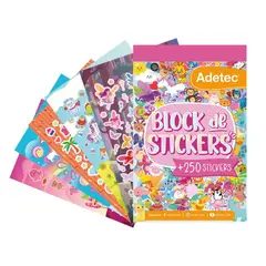 ADETEC - Block De Stickers Para Niñas +250 Stickers