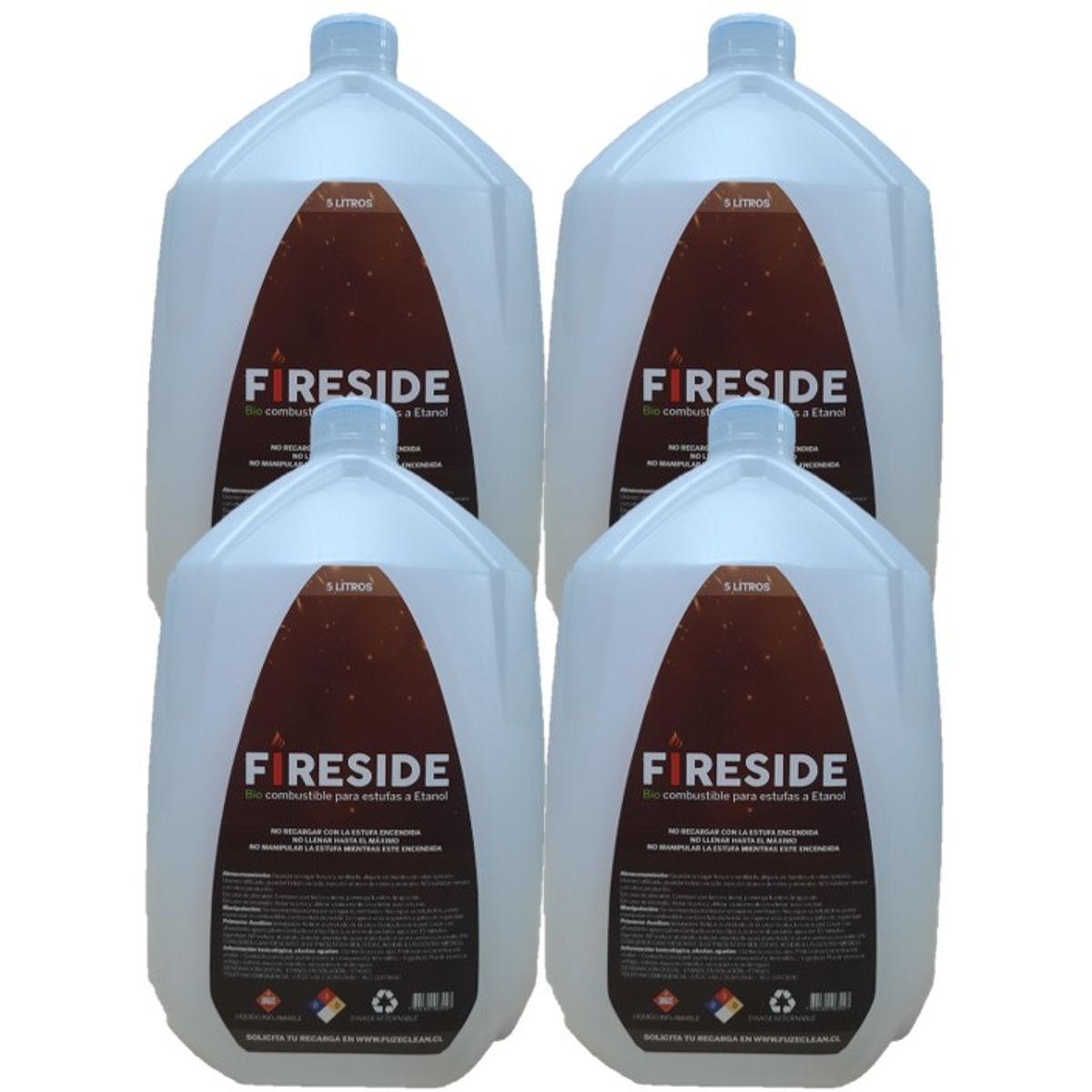 FUZE CLEAN - Bioetanol / Etanol  para estufas  pack 20 litros