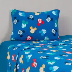 MASHINI - Sábanas de polar infantil 1.5 plaza Mickey Colores