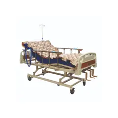GLOMED - Cama Clínica Manual 3 Pos Plus + Colchón Imper 8cm + Antiesc