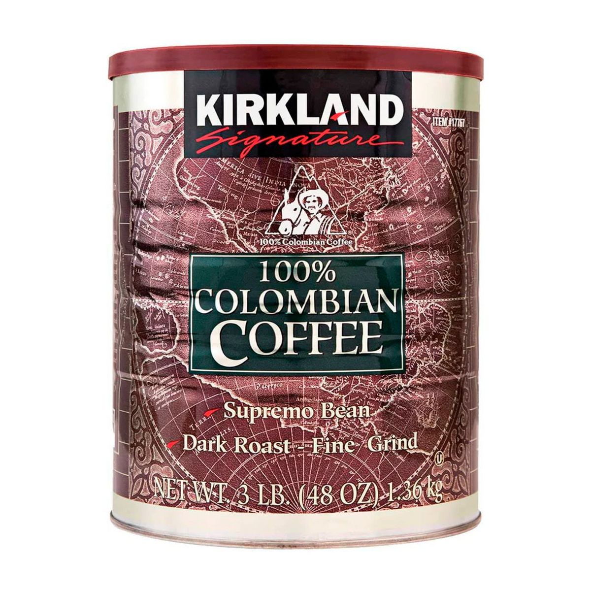 KIRKLAND - Café 100% Colombiano Molido Kirkland De 1.36 Kg