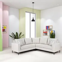 SITIAL HOME - SECCIONAL ESTAMBUL BLANCO BONE CON RESORTES