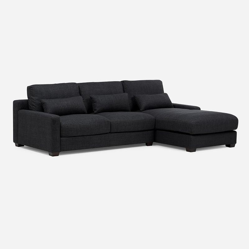 ROSEN - Sofá Seccional Derecho Soroa Small Tela Charcoal