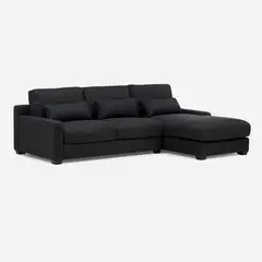 ROSEN - Sofá Seccional Derecho Soroa Small Tela Charcoal