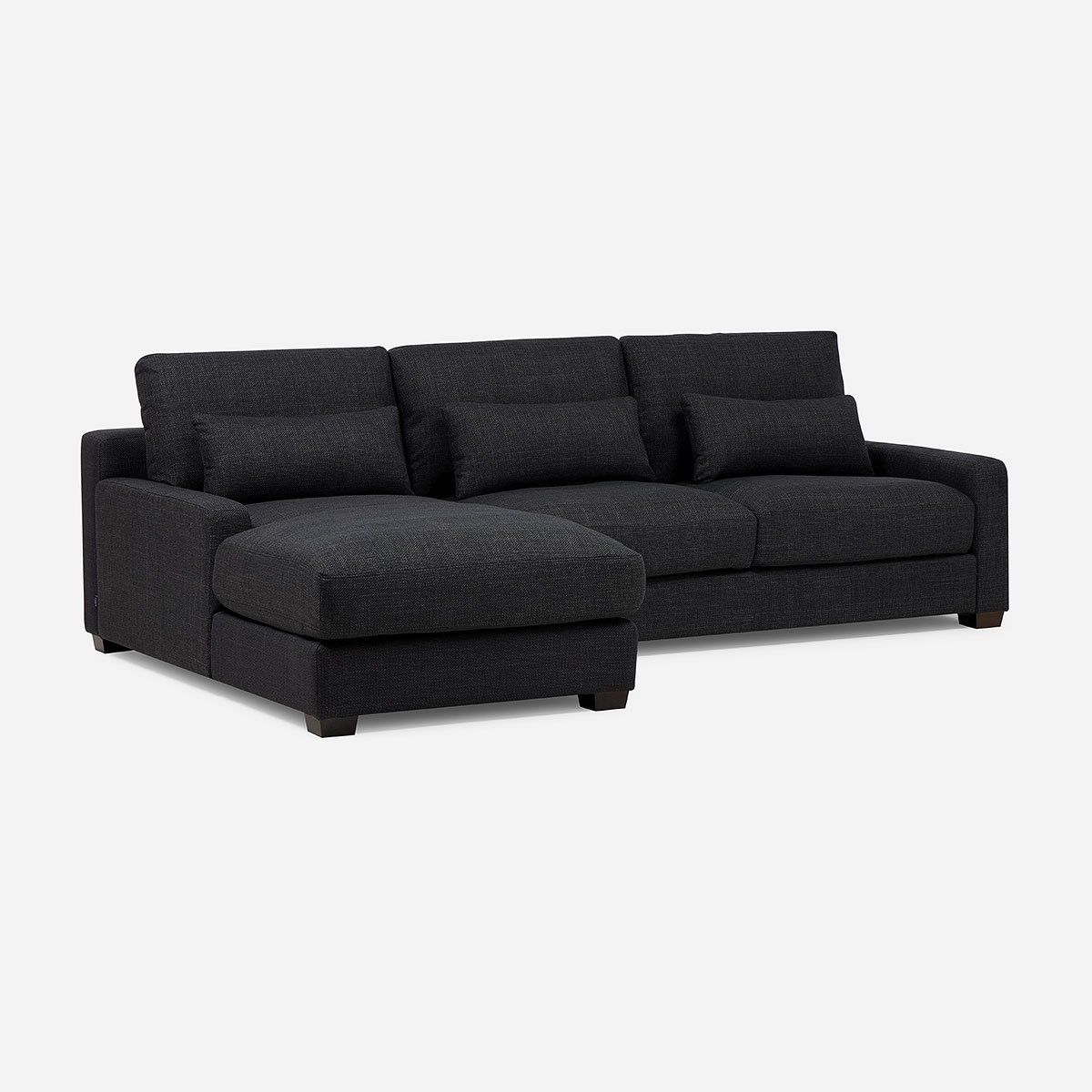 ROSEN - Sofá Seccional Izquierdo Soroa Small Tela Charcoal