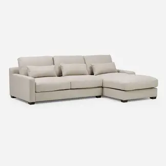 ROSEN - Sofá Seccional Derecho Soroa Small Tela Crudo