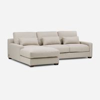 Sofá Seccional Izquierdo Soroa Small Tela Crudo