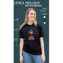 GG GOODGOODS - Polera Melody Cristiana Danzando Algodón Calidad Europea