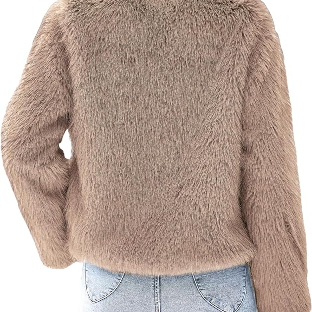 TIOZONEY - Abrigo de invierno Chaqueta corta de lana