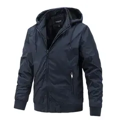 TIOZONEY - Chaqueta con capucha para hombre