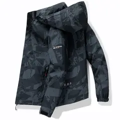 TIOZONEY - Chaqueta Hombre -Gris