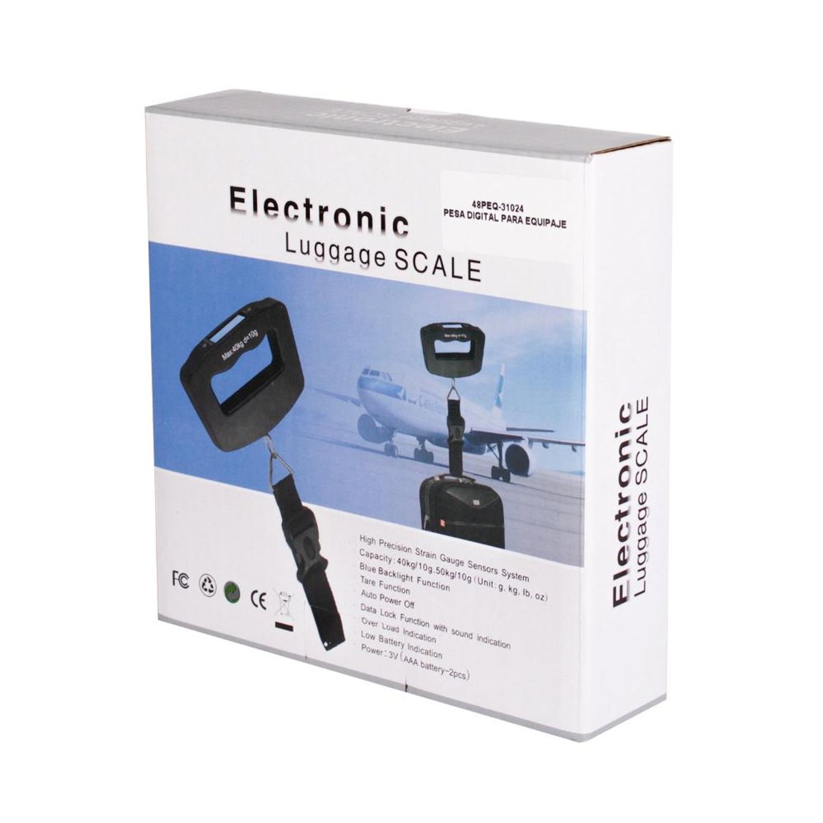 GENERICO - BALANZA PESA DIGITAL 50 KILOS PORTÁTIL PESO MALETAS