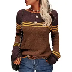 TIOZONEY - Sweater Cuello Redondo Mujer