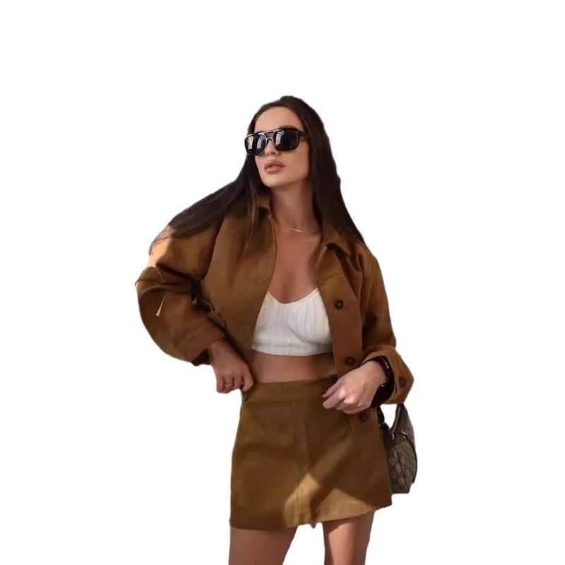 TIOZONEY - Chaqueta deportiva de cuero retro para mujeres