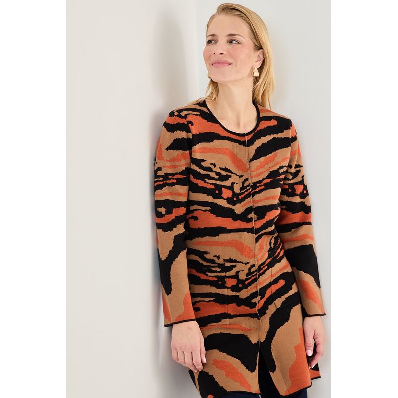 MA GRIFFE - Chaqueton Naranjo Mujer Magriffe