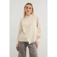 ASH - Blusa Manga Larga Crudo Mujer