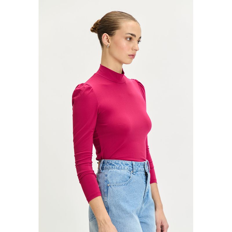 IO - Polera Manga Larga Fucsia Mujer Io