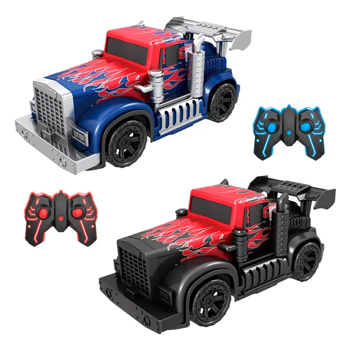 IPLAY - Auto A Control Remoto Camion Lanza Humo T1 Power Optimus N