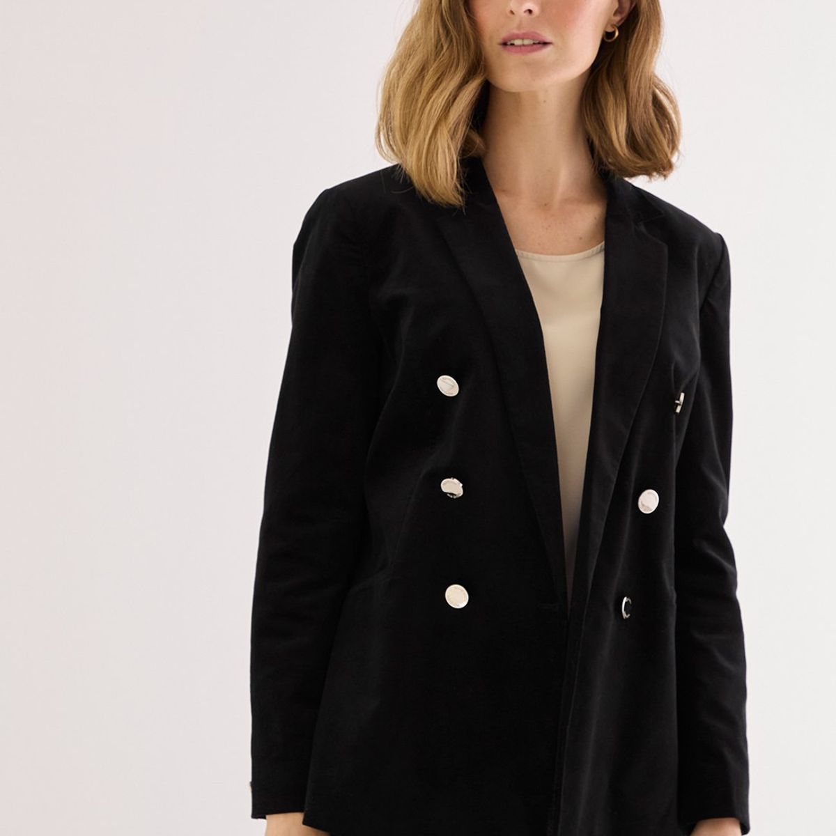 MA GRIFFE - Blazer Negro Mujer Magriffe