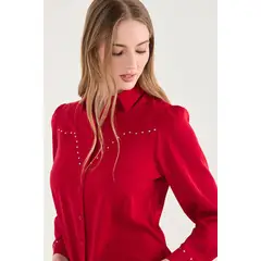 ASH - Blusa Lisa Western Rojo